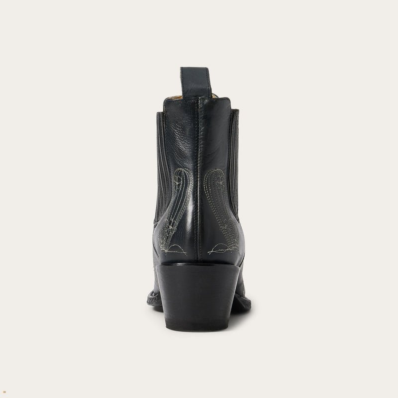 Black Stetson Sedona Women's Boots | UK 69MPTYSUO