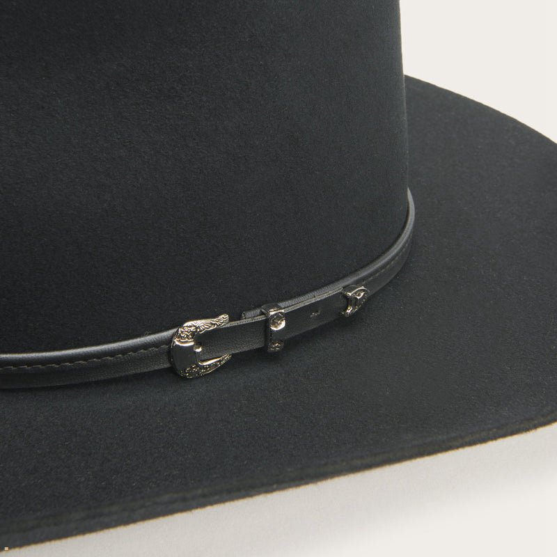 Black Stetson Seneca 4x Men's Cowboy Hats | UK 36IDUWQHB