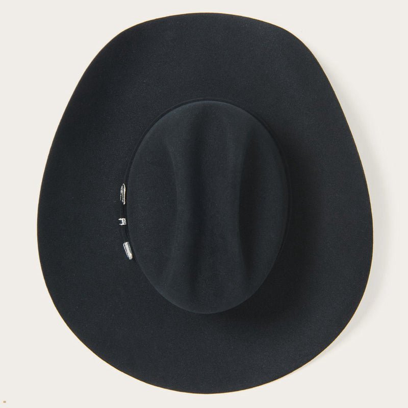 Black Stetson Skyline 6x Men's Cowboy Hats | UK 29FTIYDPE