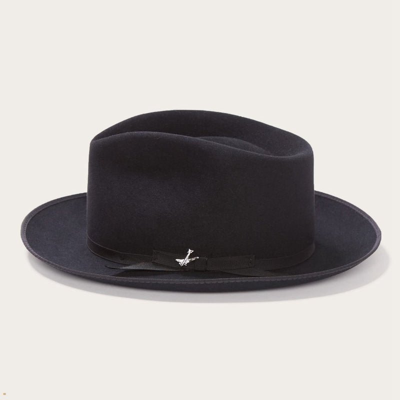 Black Stetson Stratoliner Men's Fedoras | UK 73MVTQZBF