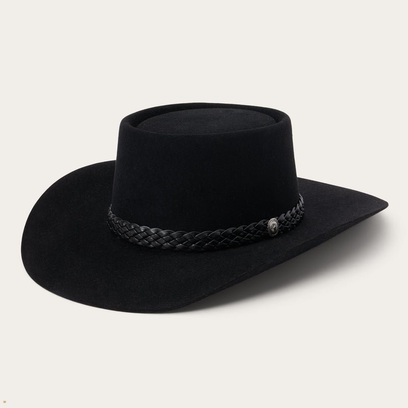 Black Stetson The Lash Men's Western Hats | UK 15MRCTOPH