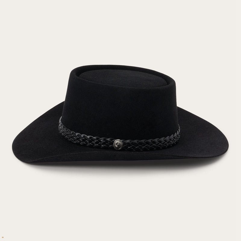 Black Stetson The Lash Men's Western Hats | UK 15MRCTOPH