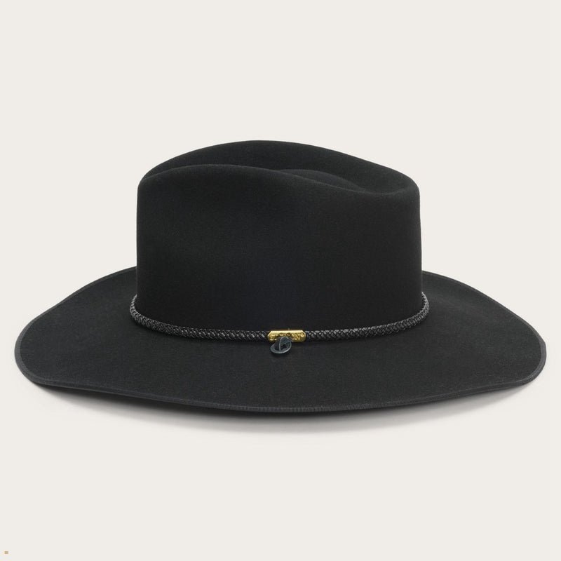 Black Stetson The Quicklink Men's Outdoor Hats | UK 03RKMAECT