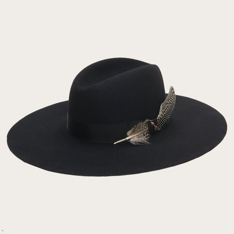 Black Stetson The Rapture Men's Fedoras | UK 92FZAUKNR