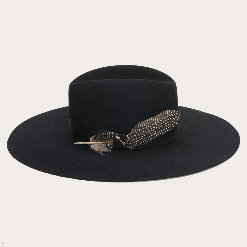 Black Stetson The Rapture Men's Fedoras | UK 92FZAUKNR