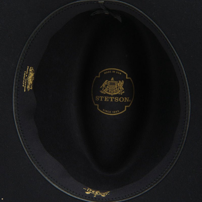 Black Stetson The Rapture Men's Fedoras | UK 92FZAUKNR