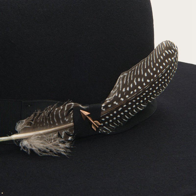 Black Stetson The Rapture Women's Outdoor Hats | UK 93BYMQPAW