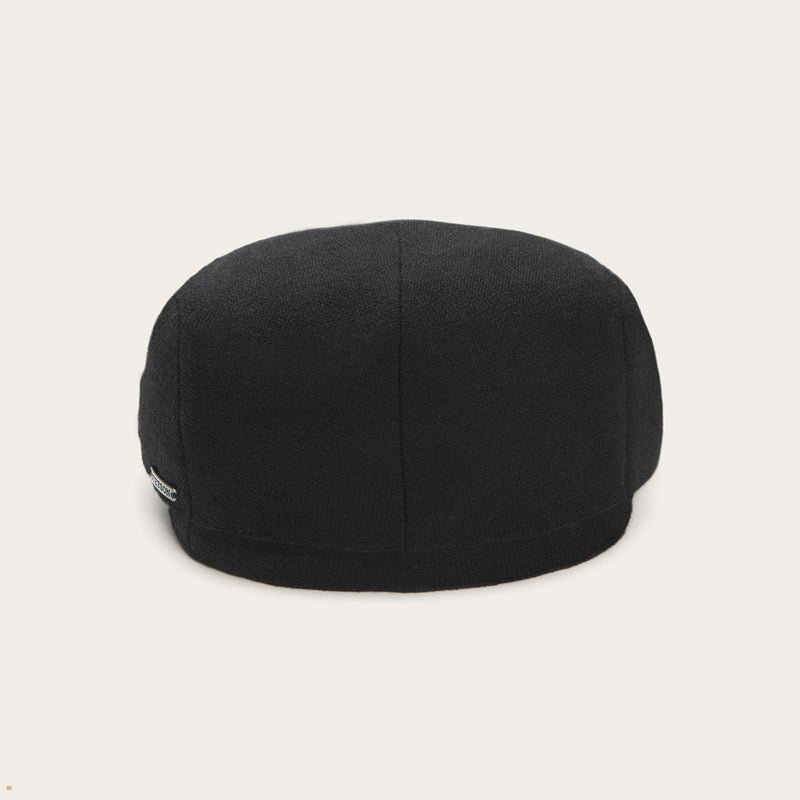 Black Stetson Virgin Wool Cashmere Driver Women's Caps | UK 69PMQTDEW