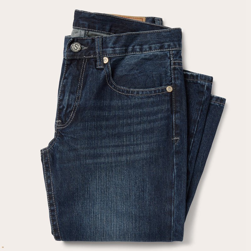 Blue Stetson 1014 Rocker Fit Men's Jeans | UK 84MAOBHDS