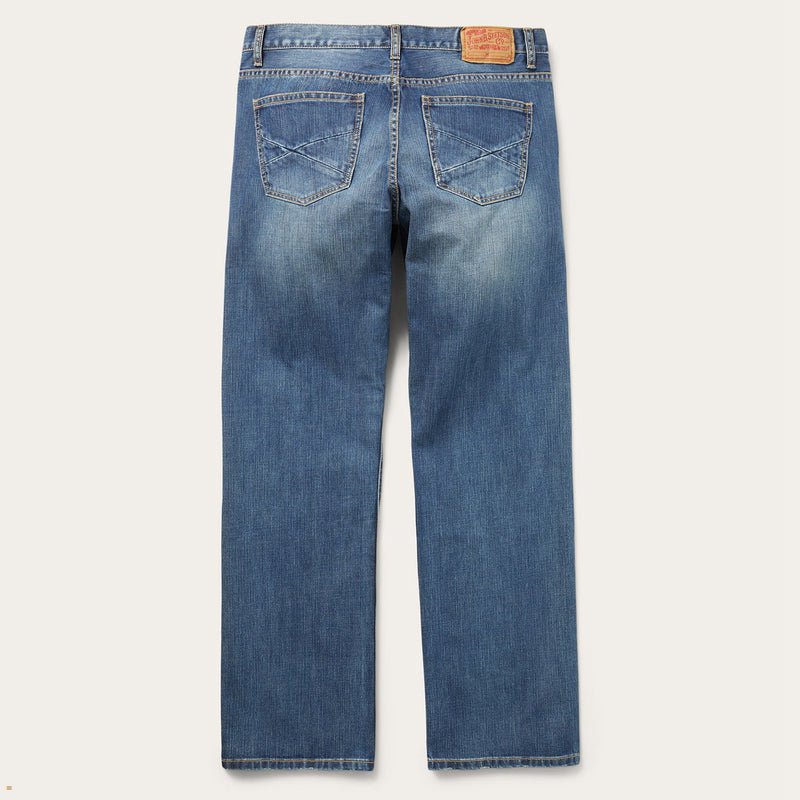 Blue Stetson 1312 Modern Fit Men's Jeans | UK 75VCXRFIW