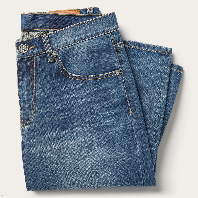 Blue Stetson 1312 Modern Fit Men's Jeans | UK 75VCXRFIW