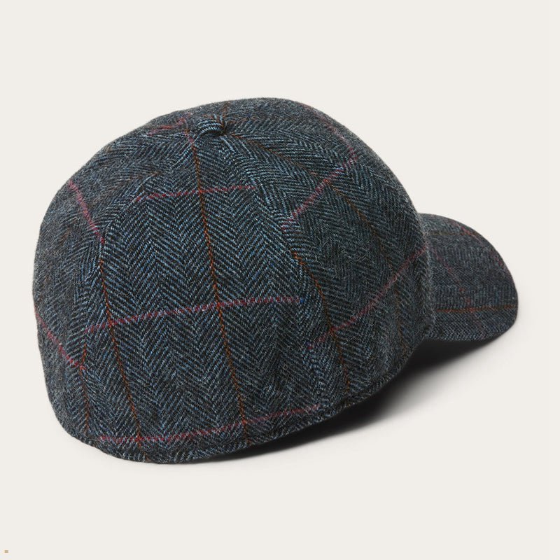 Blue Stetson Baseball Wool Men's Caps | UK 57QCPWFNG