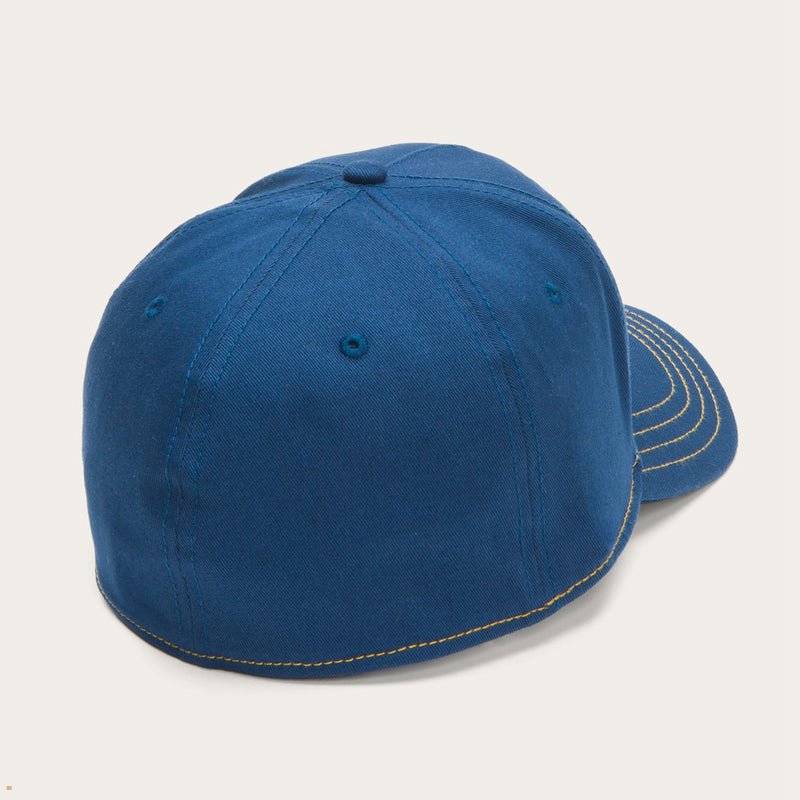 Blue Stetson Naval Supply Trucker Men's Caps | UK 84YWLRNKT