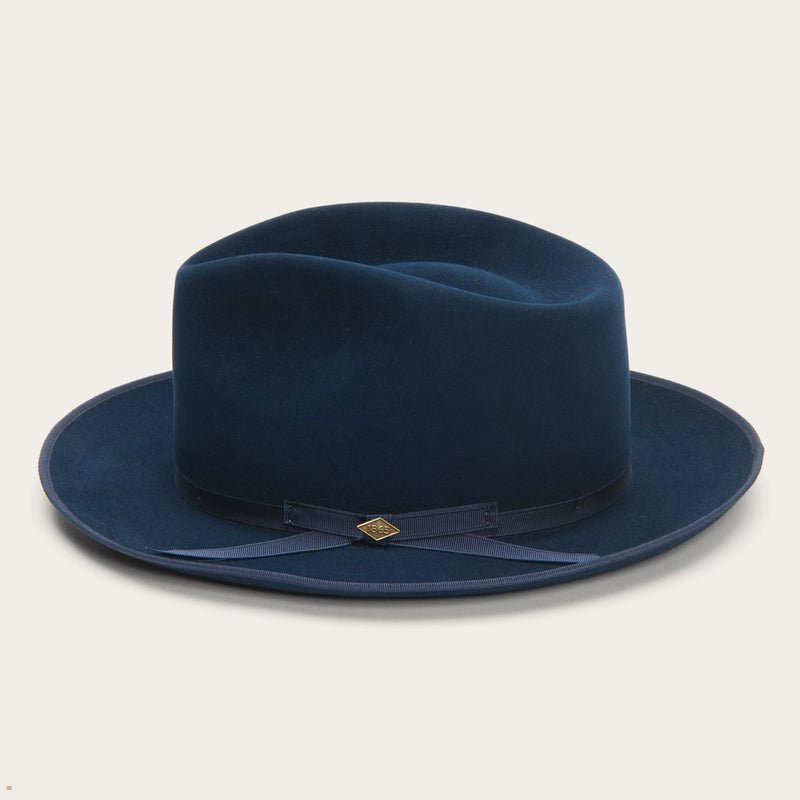 Blue Stetson Pure Stratoliner Men's Fedoras | UK 97FLJZGMS