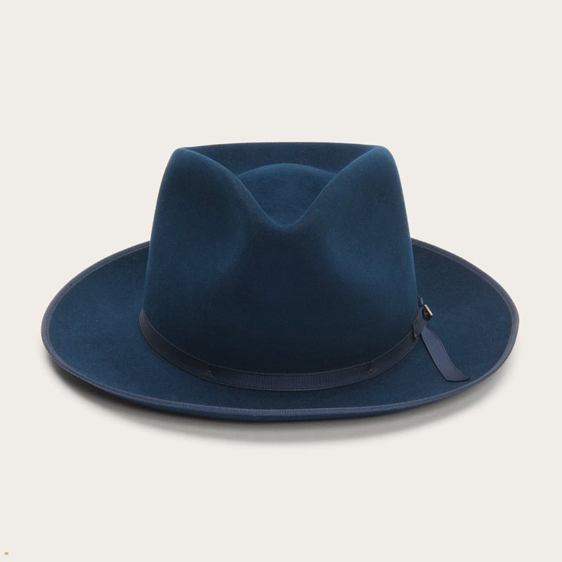 Blue Stetson Pure Stratoliner Men\'s Fedoras | UK 97FLJZGMS