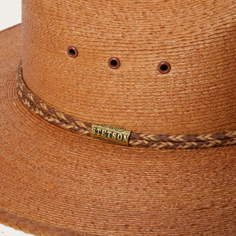 Brown Stetson Amber Run Straw Men's Outdoor Hats | UK 74ZCKPRSA