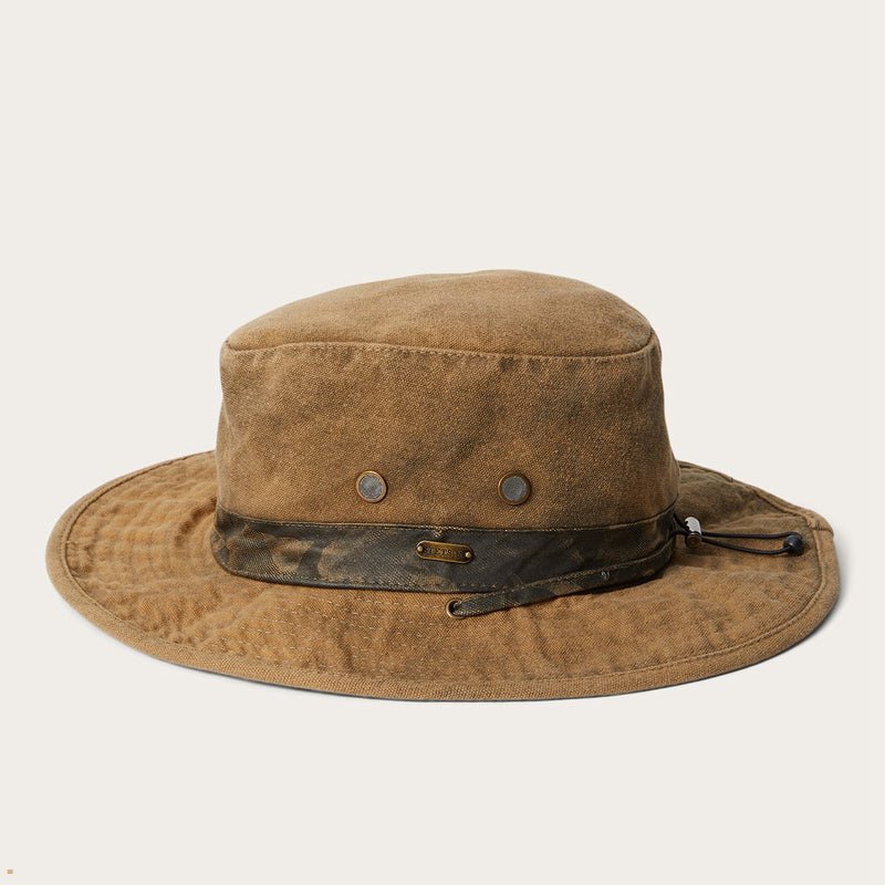 Brown Stetson Bend Men's Outdoor Hats | UK 70UOMSZPV