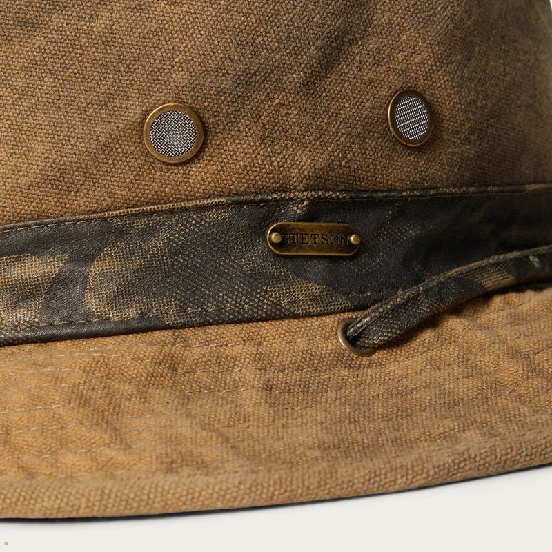 Brown Stetson Bend Men's Outdoor Hats | UK 70UOMSZPV