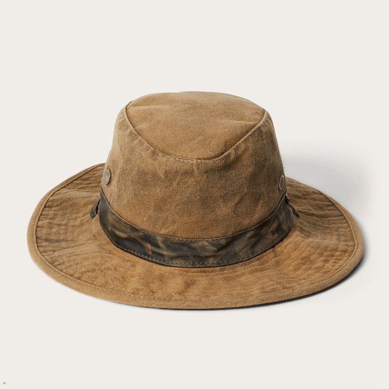 Brown Stetson Bend Men\'s Outdoor Hats | UK 70UOMSZPV