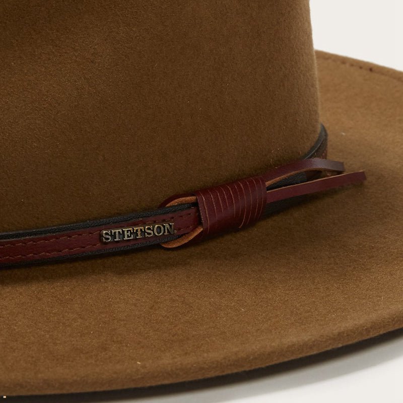 Brown Stetson Bozeman Men's Outdoor Hats | UK 54MSFKGZW