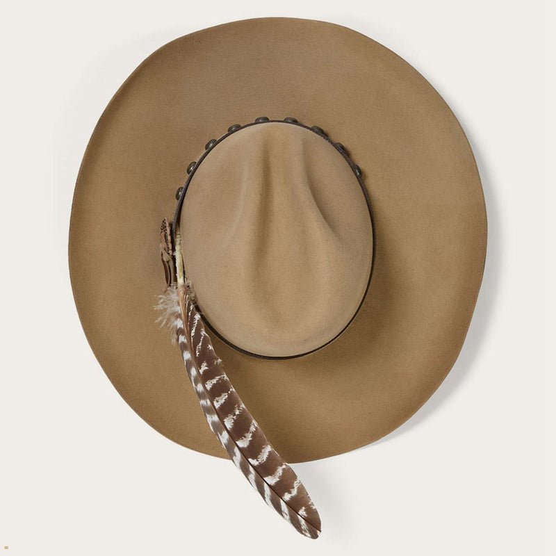 Brown Stetson Broken Bow 4x Men's Cowboy Hats | UK 93CMLGZXQ