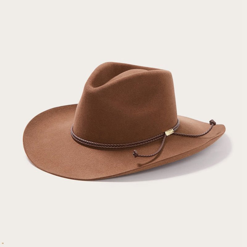 Brown Stetson Carson 6x Cowboy Men's Outdoor Hats | UK 34DFWSCIB