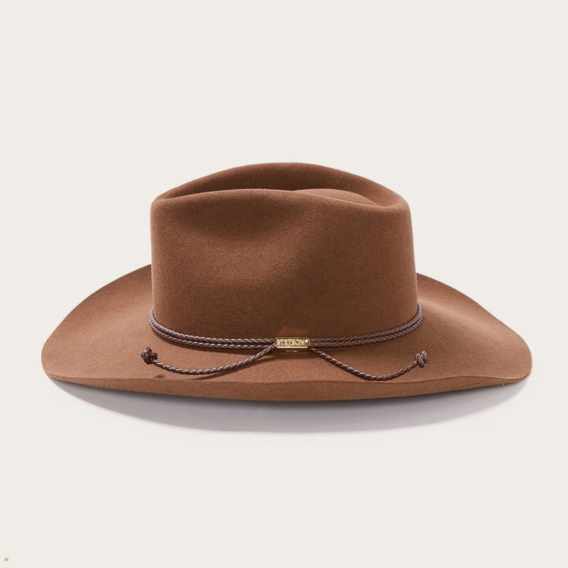 Brown Stetson Carson 6x Cowboy Men's Outdoor Hats | UK 34DFWSCIB