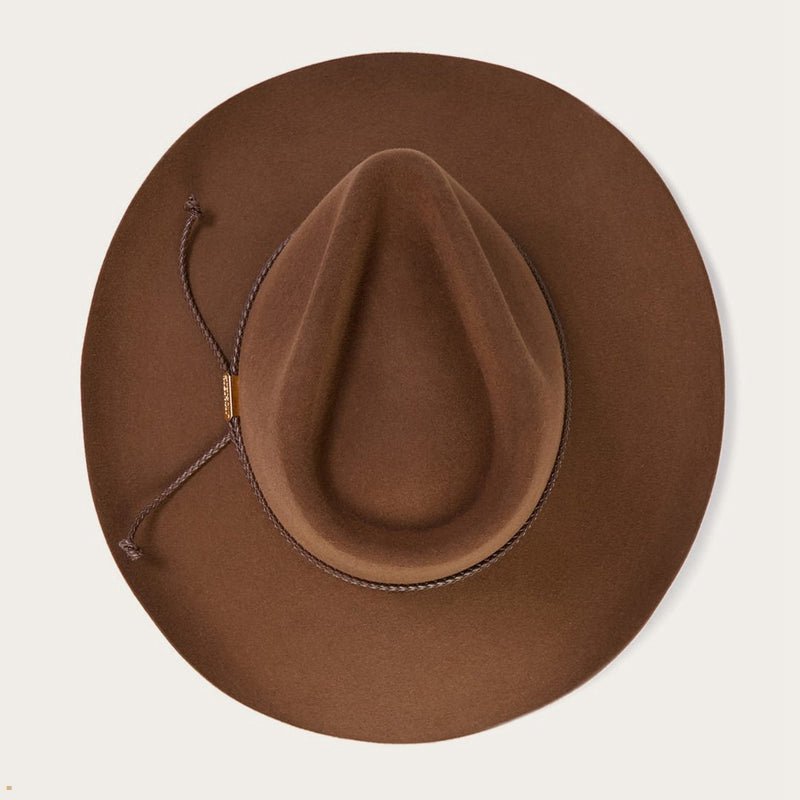 Brown Stetson Carson 6x Cowboy Men's Outdoor Hats | UK 34DFWSCIB