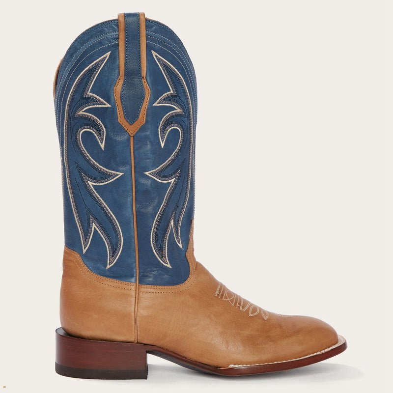 Brown Stetson Casper Matte Men's Cowboy Boots | UK 21KPUSLTN