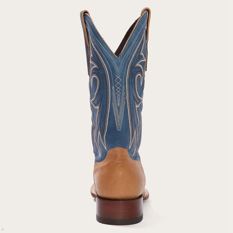 Brown Stetson Casper Matte Men's Cowboy Boots | UK 21KPUSLTN