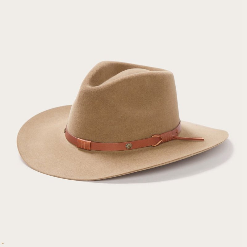 Brown Stetson Catera 5x Gun Club Men's Outdoor Hats | UK 70IFRSXQY