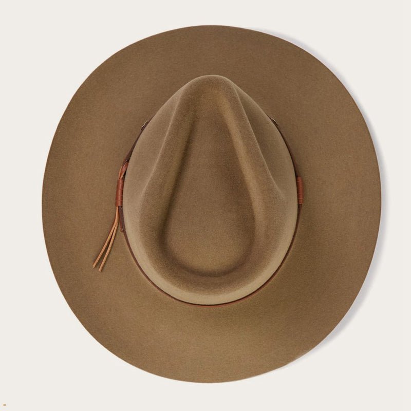 Brown Stetson Catera 5x Gun Club Men's Outdoor Hats | UK 70IFRSXQY