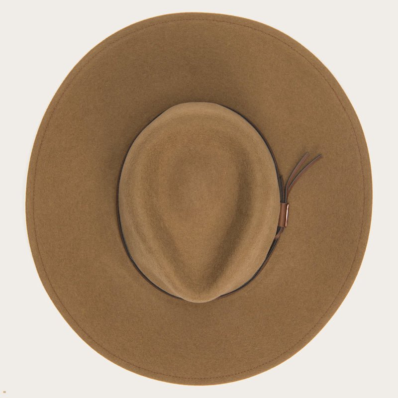 Brown Stetson Coloma Men's Outdoor Hats | UK 74LRNKZJX