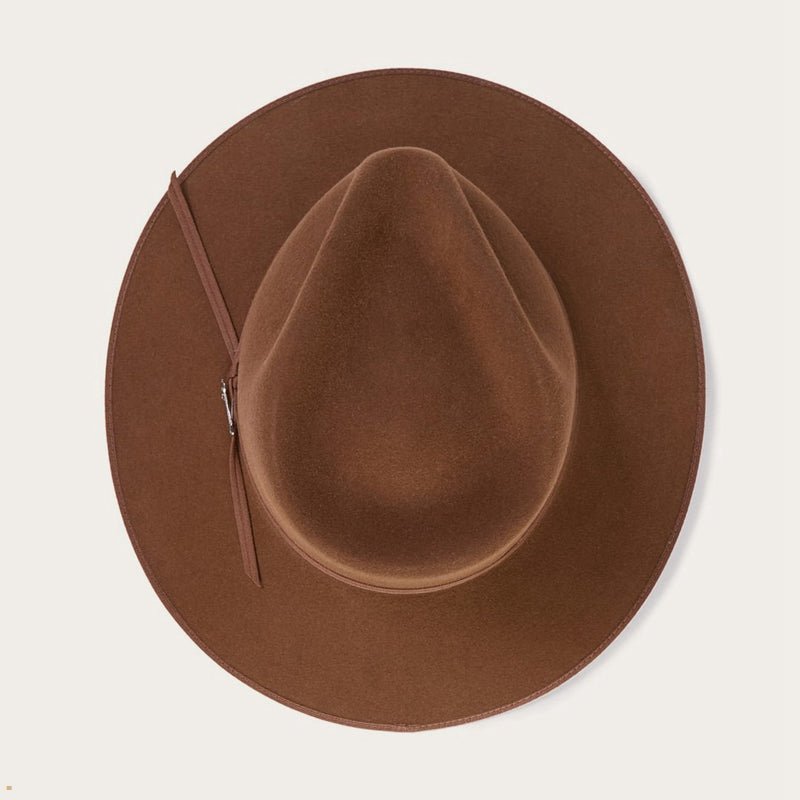 Brown Stetson Dune 5x Gun Club Men's Outdoor Hats | UK 12QZJSBCV