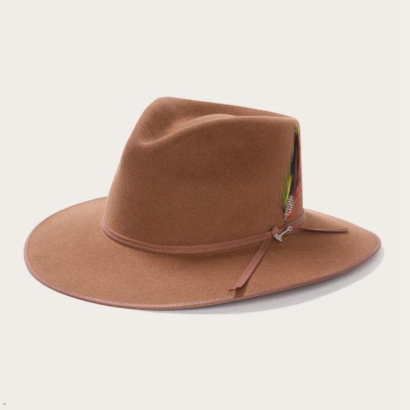 Brown Stetson Dune 5x Gun Club Women's Outdoor Hats | UK 04HJOCPME