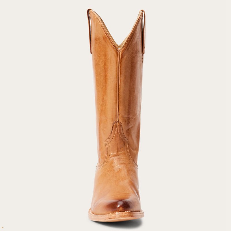 Brown Stetson Emory Women's Boots | UK 59RQVGZWI