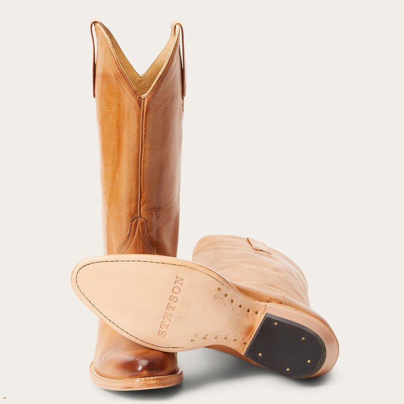 Brown Stetson Emory Women's Boots | UK 59RQVGZWI