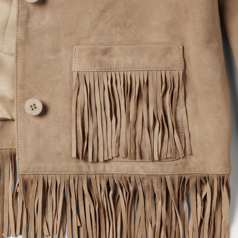 Brown Stetson Fringe Suede Women's Jackets | UK 32EUZBRJN