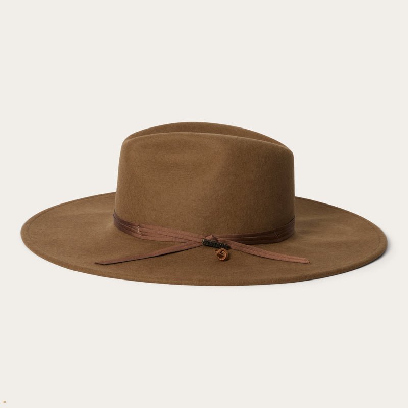 Brown Stetson Holden Men's Outdoor Hats | UK 62SNLIEXQ