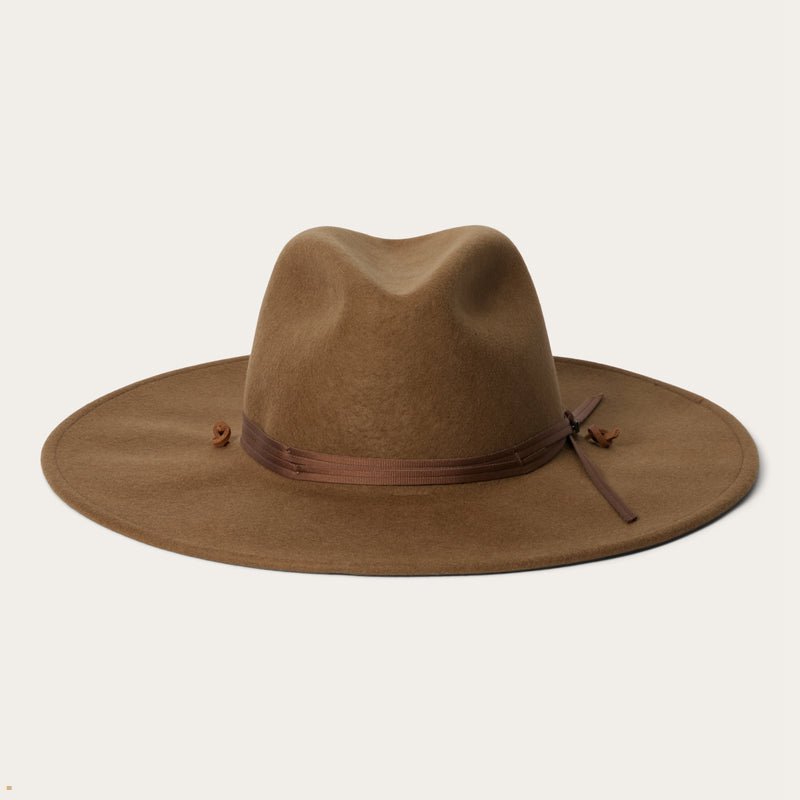 Brown Stetson Holden Men\'s Outdoor Hats | UK 62SNLIEXQ