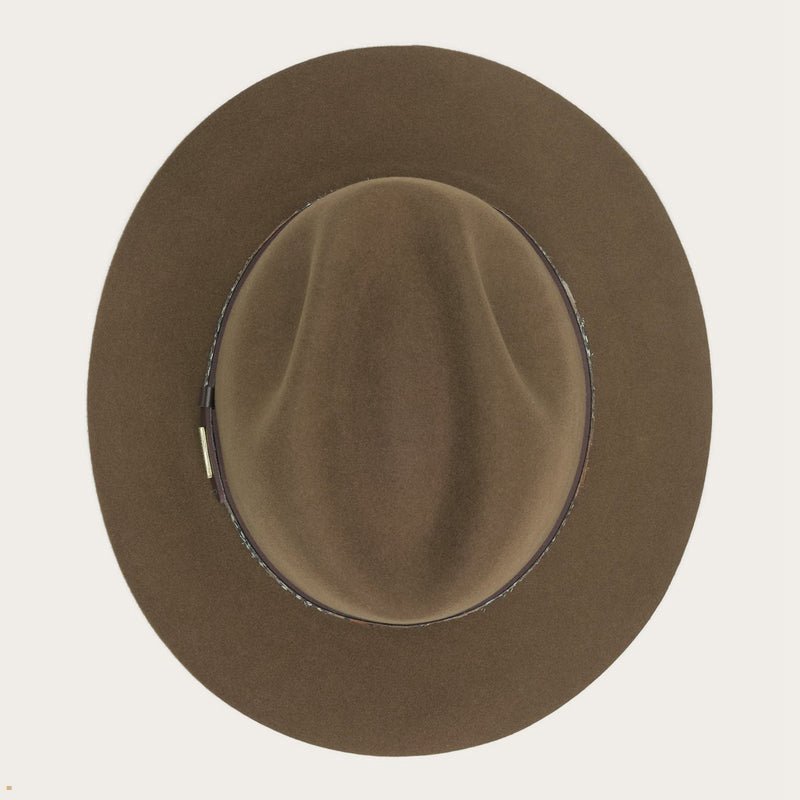 Brown Stetson Jackson Men's Outdoor Hats | UK 94YSKEUFD