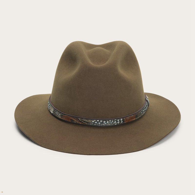 Brown Stetson Jackson Men\'s Outdoor Hats | UK 94YSKEUFD