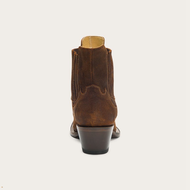 Brown Stetson Kaia Women's Boots | UK 96INKBJTY