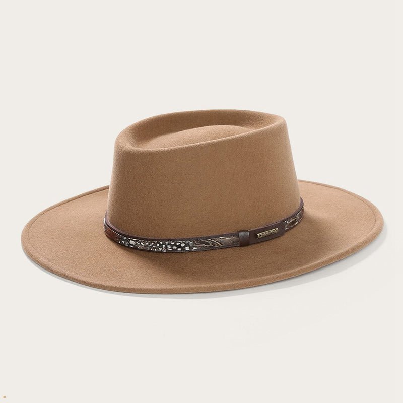 Brown Stetson Kelso Men's Outdoor Hats | UK 37BAPYKLM