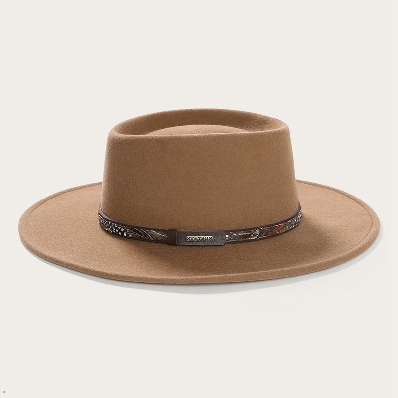 Brown Stetson Kelso Men's Outdoor Hats | UK 37BAPYKLM