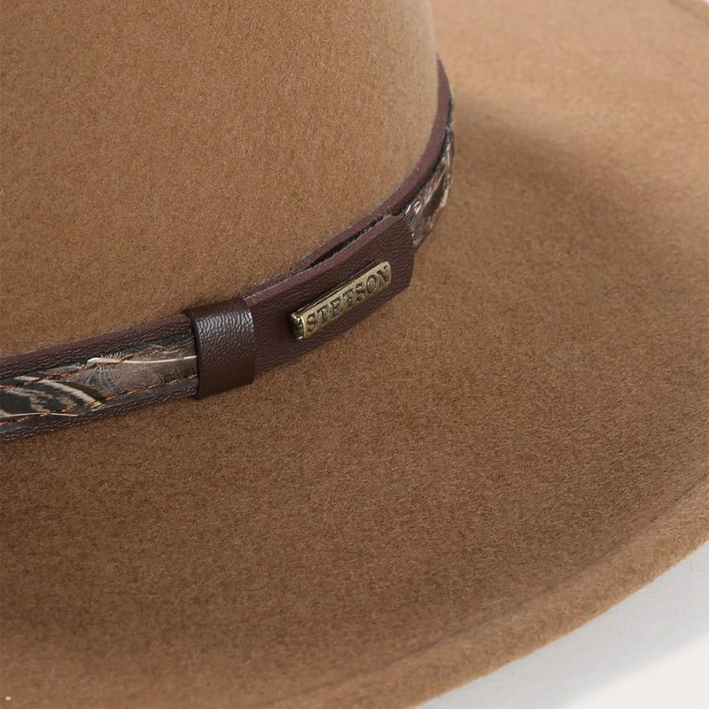 Brown Stetson Kelso Men's Outdoor Hats | UK 37BAPYKLM