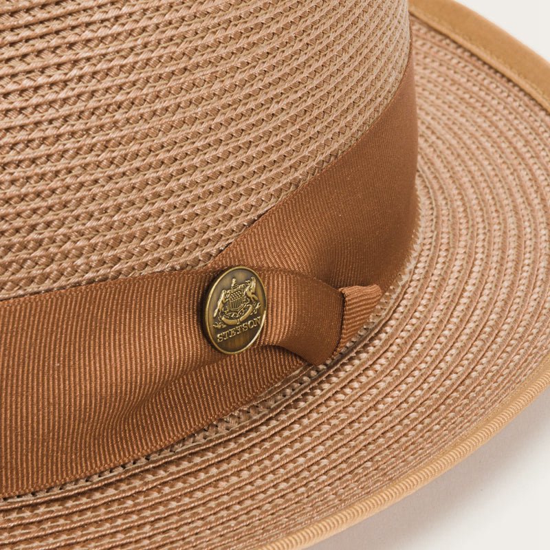 Brown Stetson Latte Milan Men's Fedoras | UK 08UTNDRJL