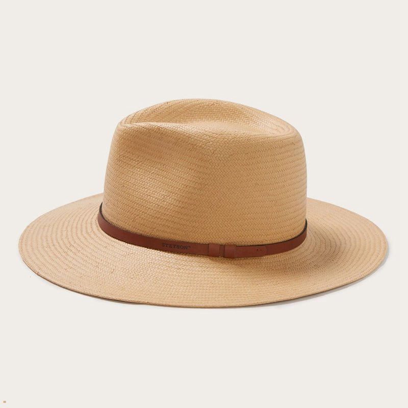 Brown Stetson Limestone Men's Outdoor Hats | UK 81BZMPTDA