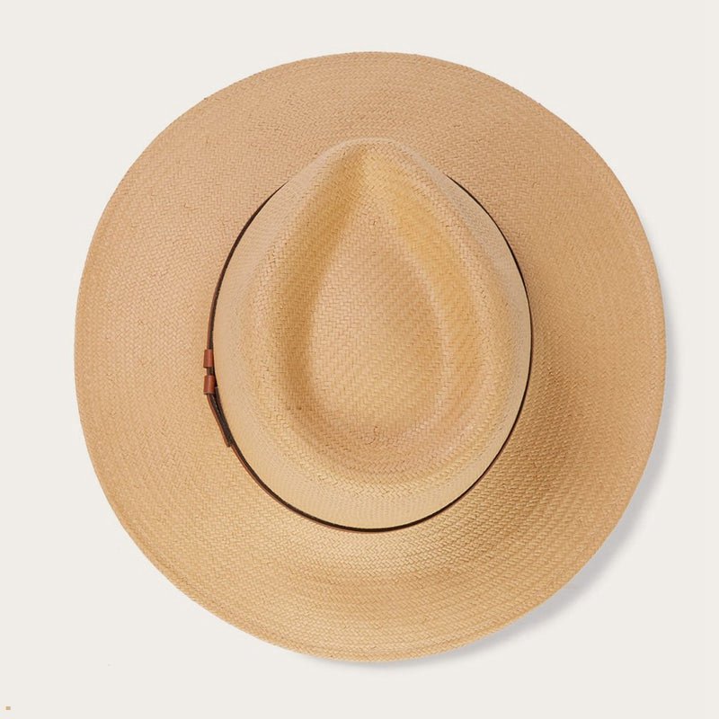 Brown Stetson Limestone Men's Outdoor Hats | UK 81BZMPTDA