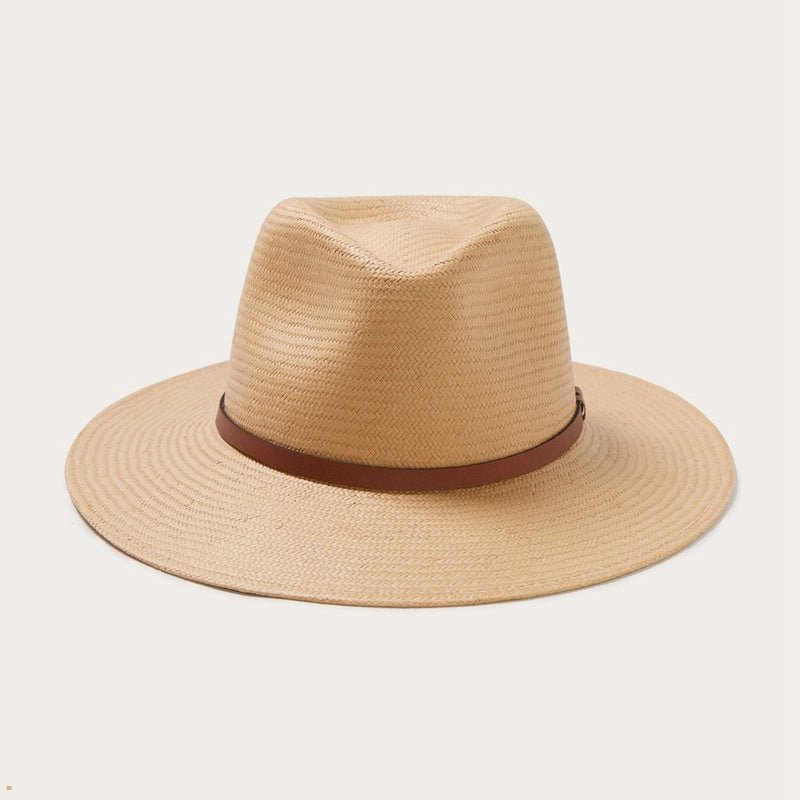 Brown Stetson Limestone Men\'s Outdoor Hats | UK 81BZMPTDA